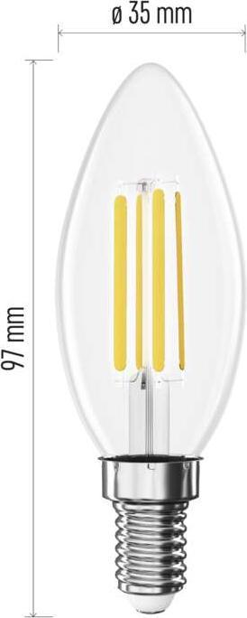 Image du produit Emos Lampe à LED (E14, 7 W, 1055 lm, 1 x, D)