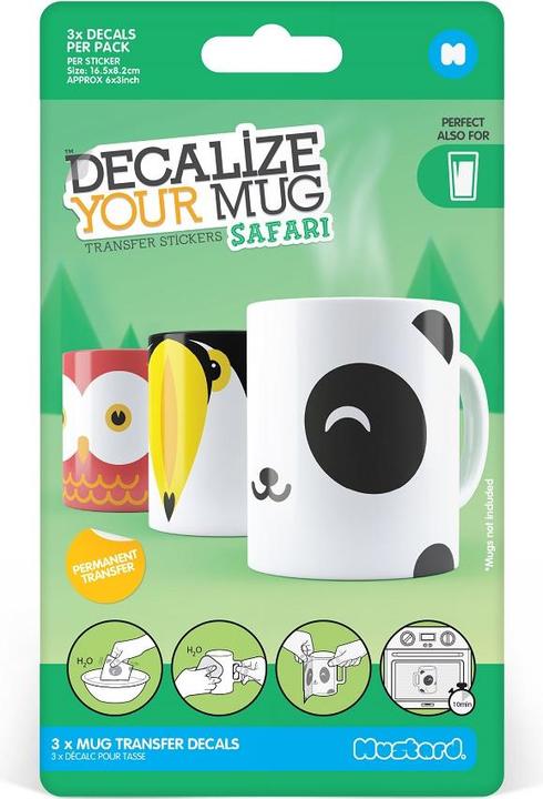 Immagine prodotto Mustard Decalcomanie - Decala la tua tazza, Safari