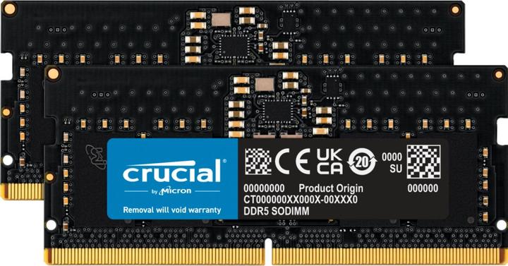 Crucial SORAM D5 5600 128GB C46 K2 (2 x 64GB, 5600 MHz, DDR5-RAM, SO-DIMM)