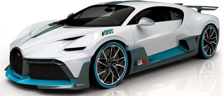 Actual product image Maisto Bugatti Divo 1/24 white metallic