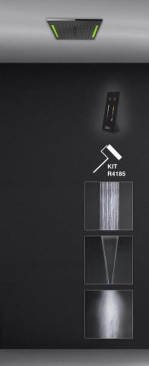 Actual product image Gessi Colour, multifunction shower installation system, 350x350 mm, spray type rain, mist, surge, in
