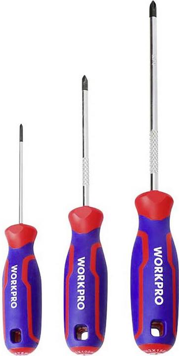 Produktbild Workpro 6 tlg Universal Schraubendreher-Set PH0, PH1, PH2