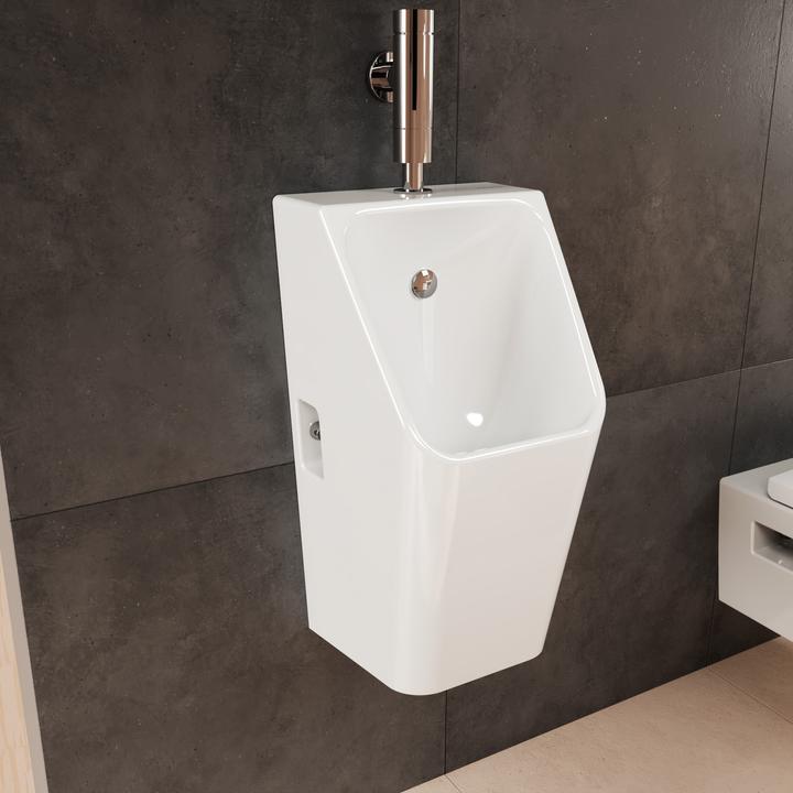 Produktbild hansgrohe EluPura Original Q Urinal, spülrandlos, SmartClean, Zulauf von oben, 320x305x600mm, weiss