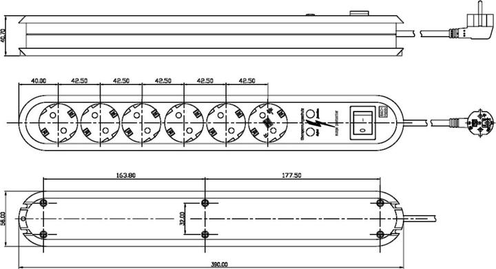 Actual product image Bachmann smart (6 x, CEE 7/3, 1.50 m)