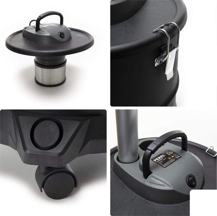 Produktbild Perel Aschesauger - 1200W- 20L - mit Fahrgestell (Aschesauger)