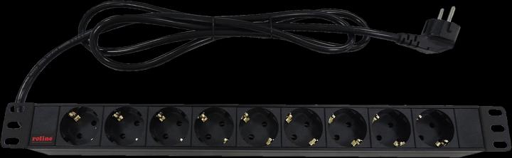 Actual product image Roline Power strip (rack (9 x, CEE 7/3, 2 m)