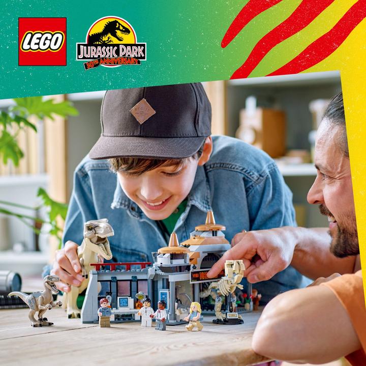 Immagine prodotto LEGO L'attacco del T. rex e del rapace al centro visitatori (76961, LEGO Jurassic World)