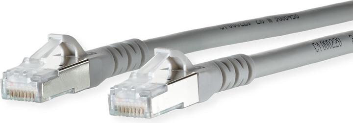 Actual product image Metz Connect 1308450233-E Network cable 0.2 m Cat6a SF/UTP (S-FTP) Grey (S/FTP, CAT6a, 0.20 m)