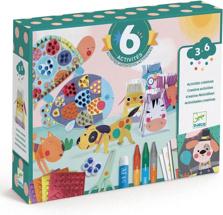 Actual product image Djeco Creative set animal houses