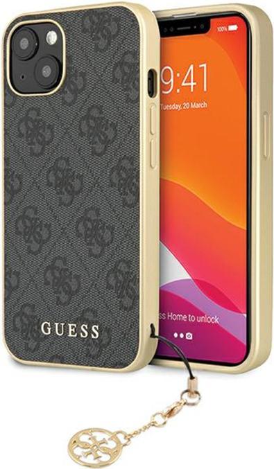 Image du produit Guess GUHCP14SGF4GGR iPhone 14 6.1" szary/grey hardcase 4G Charms Collection (Apple iPhone 14)