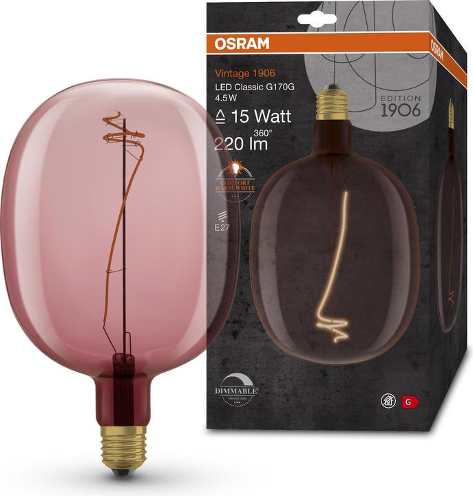 Immagine prodotto Osram Vintage 1906 (E27, 4.50 W, 220 lm, 1 x, G)