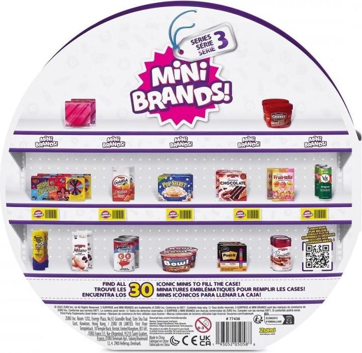 Actual product image 5 Surprise Foodie Foodie Mini Brands Series 2 collector's case