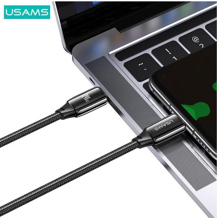 Produktbild Usams Ladekabel Typ-C zu Typ-C - Schwarz (1.20 m, USB 3.1)