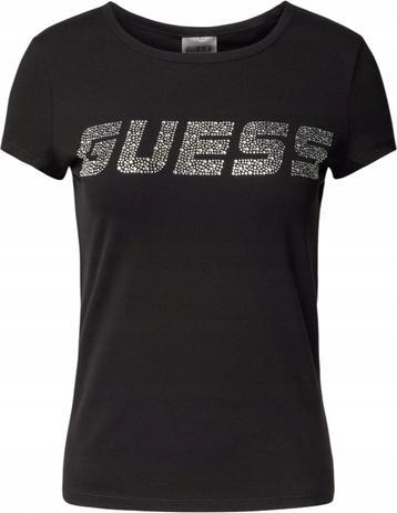 Guess Damen T-Shirt New Kiara T-Shirt Schwarz (L)