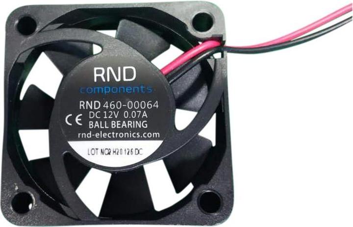 Actual product image RND Components Axial fan DC 40x40x10mm 12V 12.3m³/h (40 mm)