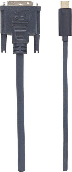 Produktbild Manhattan USB-C to DVI Adapter Cable (2 m, USB Typ C)