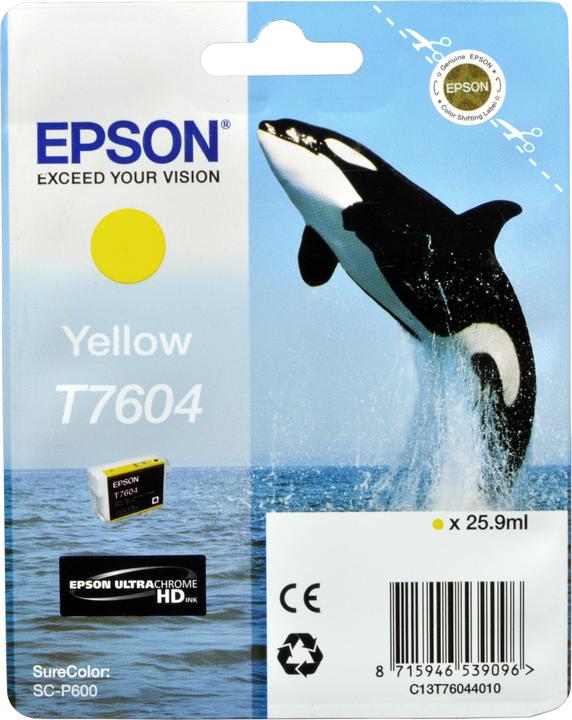 Image du produit Epson T7604, Ultra Chrome HD (Y)
