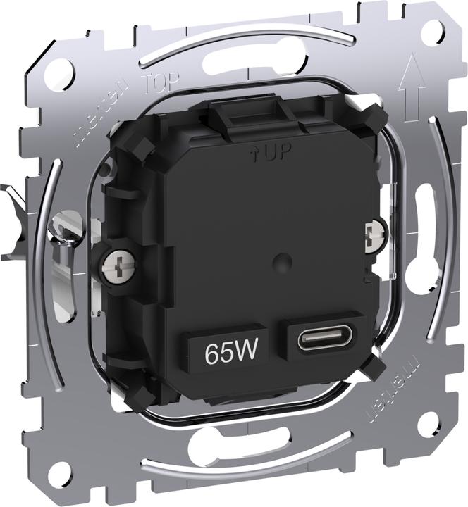 Produktbild Merten MEG4366-0130 USB-Ladeeinsatz Typ 1x USB C mit Power-Delivery - USB Typ C - Noteb (0.07 W)