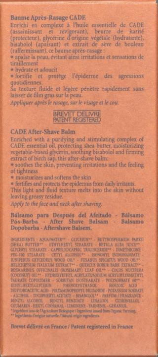 Image du produit L'Occitane Baume après-rasage Cade (Baume, 75 ml)