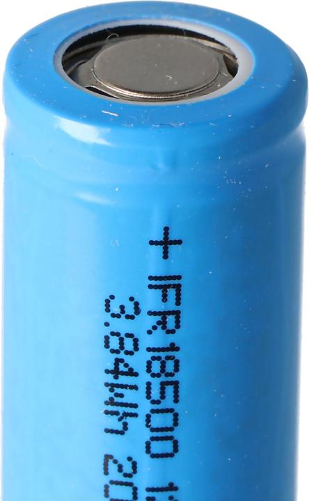 Immagine prodotto EIZfan Batteria IFR 18500 Flat Top senza testa non protetta (1 pz., 18500, 1200 mAh)