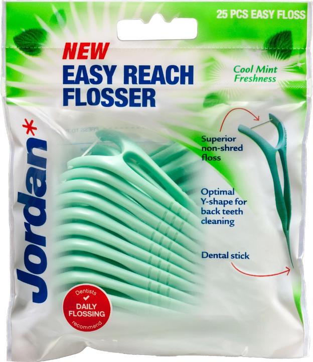Produktbild Orkla Jordan Zahnseide & Zahnstocher 2in1 Easy Reach Flosser 1op.-25pcs