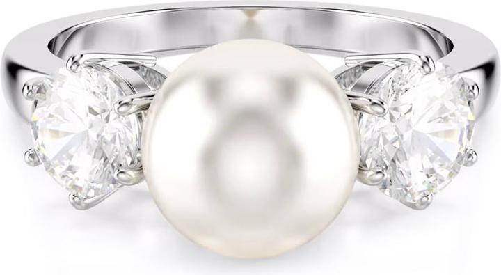 Produktbild Swarovski Matrix Ring Kristallperle Rundschliff Weiss (55)