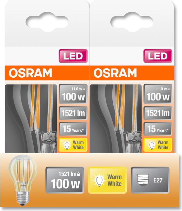 Produktbild Osram Led Retrofit Classic A (E27, 10 W, 1521 lm, 1 x, D)