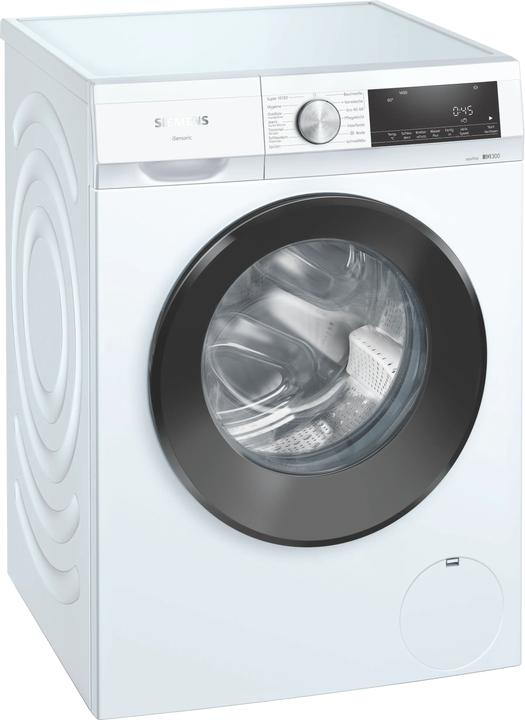 Produktbild Siemens WG44G000EX Waschmaschine (Frontlader, freistehend, 9 kg, A, 1.400 U/Min, iQ300) (9 kg, Links)