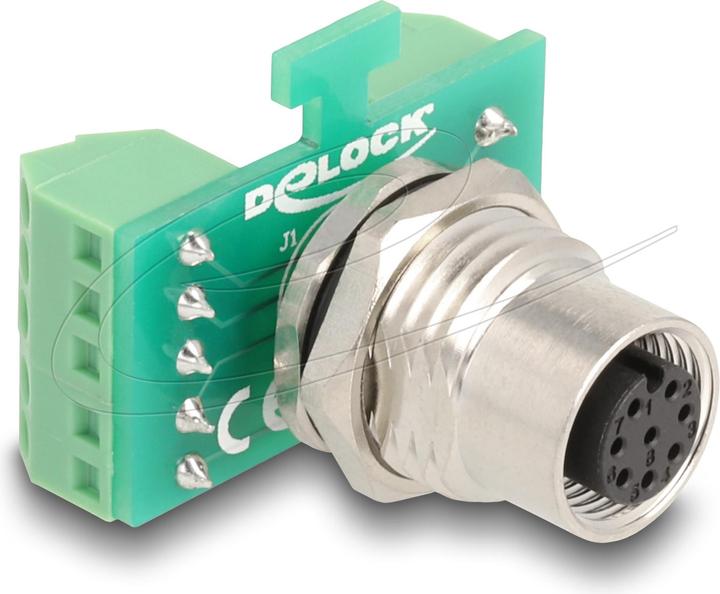 Immagine prodotto Delock Adattatore modulo di trasferimento M12 da 8 pin codificato A a 9