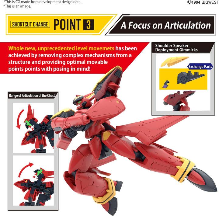 Image du produit Bandai MACROSS -HG 1/100 VF-19 Custom Fire Valkyrie w/ sound Boost -Model Kit