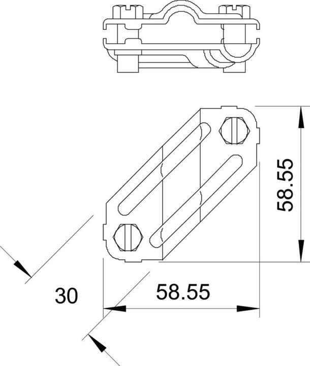 Immagine prodotto OBO Bettermann OBO 250 Connettore a croce V4A 8-10 mm in acciaio inox