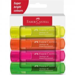 Produktbild Faber-Castell Textliner TL46 (Grün, Orange, Rosa, Pink, Gelb, Neongelb, 5 mm, 4 x)