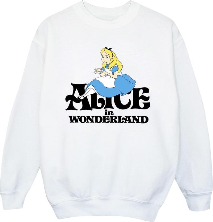 Produktbild Disney Mädchen Alice im Wunderland Teetrinker Klassisches Sweatshirt (140, 146)