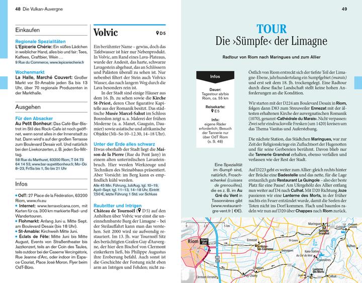 Produktbild Reise-Taschenbuch Auvergne, Zentralmassiv (Deutsch, Hans E. Latzke, 2023)