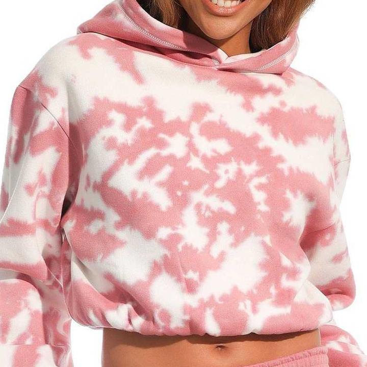 Actual product image Light and Shade Womens/Ladies Tie Dye Crop Hoodie (S)