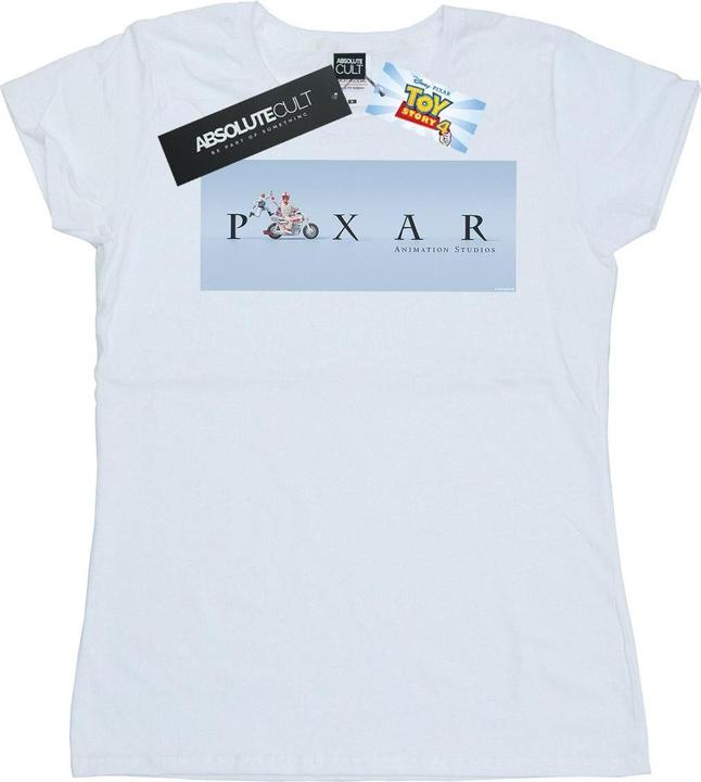 Immagine prodotto Disney Toy Story 4 Duke Caboom Pixar Studios Logo Maglietta Donna (XL)