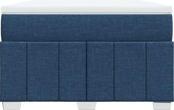 Actual product image VidaXL Box spring bed Upholstered bed Double bed Mattress Blue 160x200cm Fabric (160 x 200 cm, 160 x 200 cm)