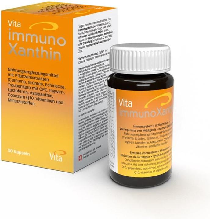 Produktbild Vita Immunoxanthin Kapseln (50 Stk) (50 Stück, Kapseln, 185 g)