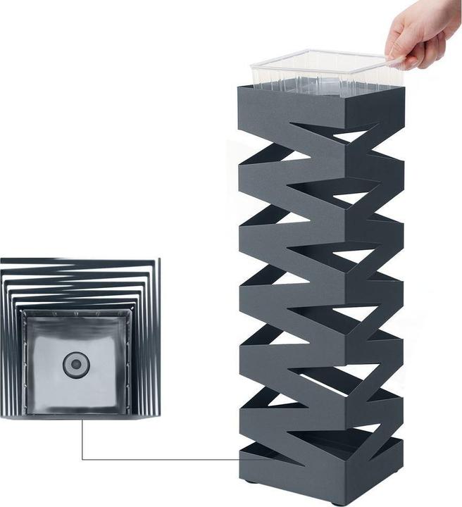 Actual product image Songmics Schirmständer Anthrazit, Detailfarbe: Anthrazit