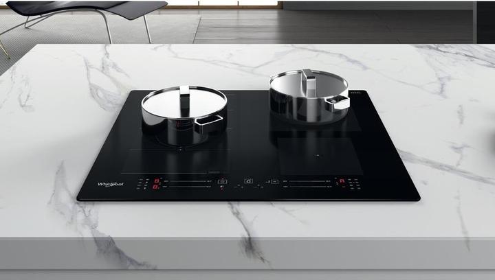 Immagine prodotto Whirlpool indukcinė kaitlentė WF S7560 NE 60 cm, 1 FlexiSlide, Booster, Juodas