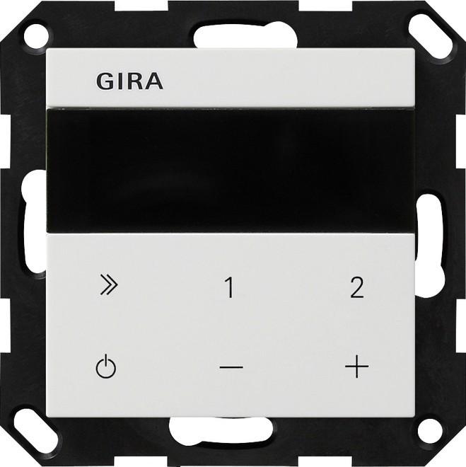 Actual product image Gira 232027 Flush-mounted radio IP System 55 Reinwe (Web radio, Bluetooth, Wi-Fi)