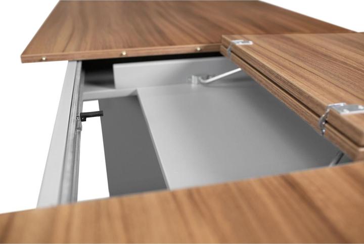 Produktbild Pöttker Ausziehtischführung BASIC SYNCHRON mit Bremse,Auszugslänge 1127 mm,verzinkt