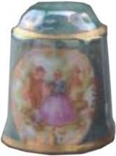 Produktbild Reutter 003.245/8 - Fingerhut Volldekor "Lüster grün", Miniatur