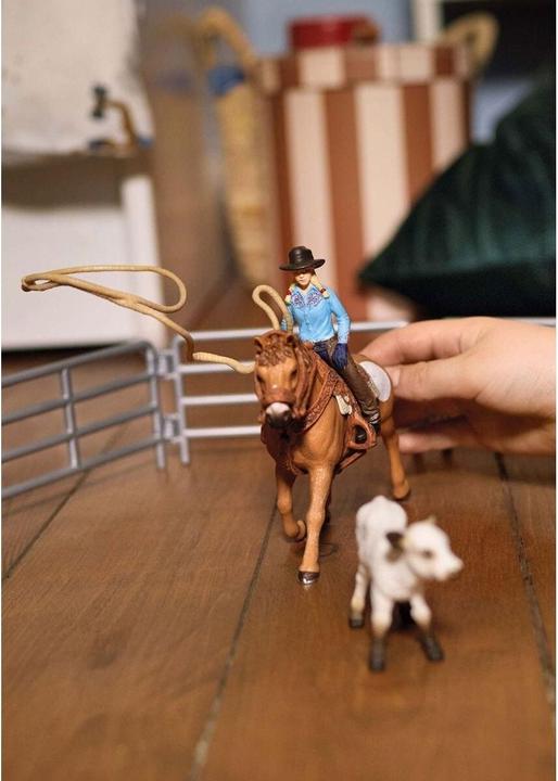 Immagine prodotto Schleich Team Roping con Cowgirl
