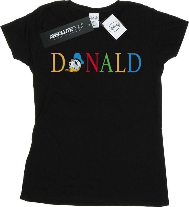 Immagine prodotto Disney Donald Duck Letters Maglietta Donna (M)