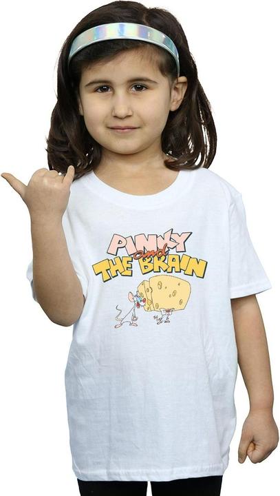 Immagine prodotto Universal Textiles Pinky And The Brain Cheese Head Maglietta Ragazze (128)