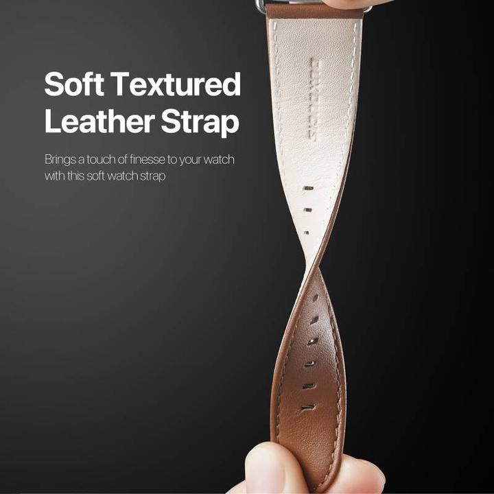 Image du produit Dux Ducis YS Series Bracelet en cuir véritable (45 mm, 44 mm, 42 mm, 49 mm, Cuir véritable)