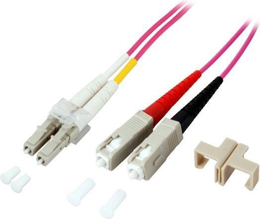 Actual product image EFB Elektronik LC/SC 50/125µ, OM4, LSZH (S/FTP, CAT8.1, 3 m)