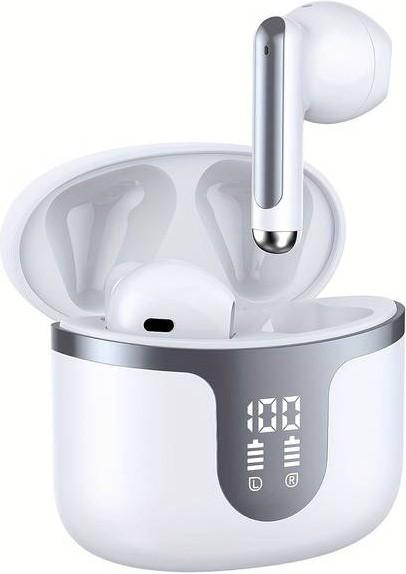 Produktbild PhoneLook Bluetooth 5.3 In-Ear kabellose Kopfhörer Ladeetui mit digitaler Batterie Anzeige, USB Type C (50 h, Kabellos)