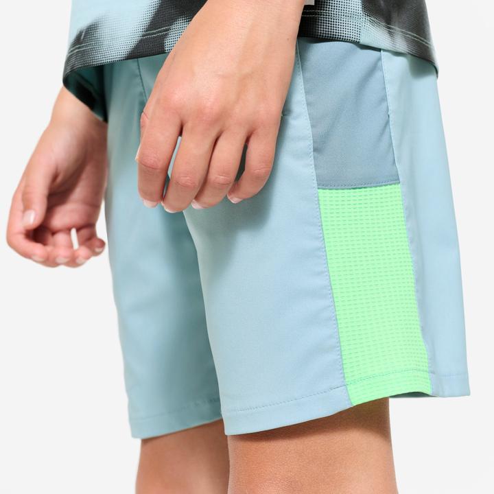 Image du produit Decathlon Short multisport respirant enfant, Bleu gris vert (6, 7, 8)